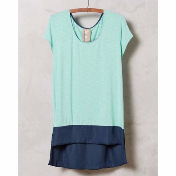 Anthropologie Dolan Left Coast Pipa Colorblock Tee - Picture 1 of 6